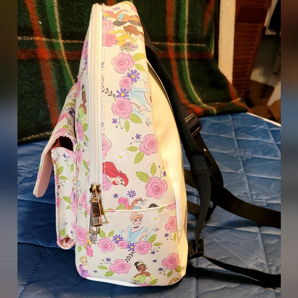 Disney Princess Mini Floral Backpack NWOT - Picture 5 of 10